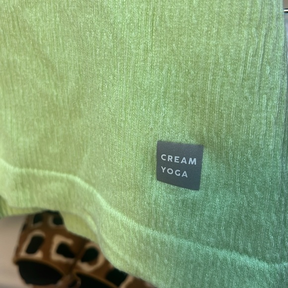 Cream Yoga Claire Tank Top Lime Size M/L - Picture 3 of 4